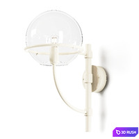 Oluce Lyndon 160 161 Polycarbonate Outdoor Wall Lamp 3D Model Vray, Corona