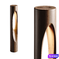 Scoop LED Bollard 3D Model Vray, Corona