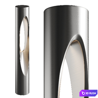 Scoop LED Bollard 3D Model Vray, Corona