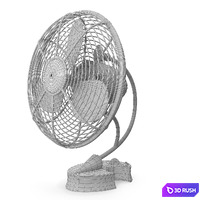 Cinni Desk Fan 3D Model Vray