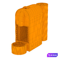 Cofe mashine NESPRESSO DeLonghi EN 110 GY 3D Model Vray