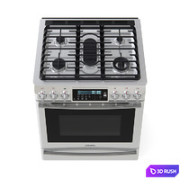 Samsung 5.8 Cu. Ft. Slide-In Gas Range 3D Model Corona