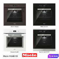 Oven Miele - H 6461 B 3D Model Vray, Corona