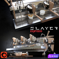 SLAYER ESPRESSO 3-GROUP 3D Model Corona