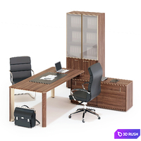 LAS LULIO Executive Desk 3D Model Corona