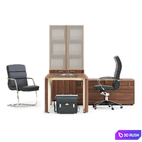 LAS LULIO Executive Desk 3D Model Corona