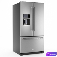 Frigidaire FFHB2750TS 36 Inch French Door Refrigerator with 26.8 cu. ft. Total Capacity, in Stainless Steel 3D Model Vray