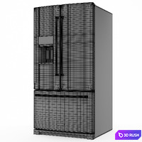 Frigidaire FFHB2750TS 36 Inch French Door Refrigerator with 26.8 cu. ft. Total Capacity, in Stainless Steel 3D Model Vray