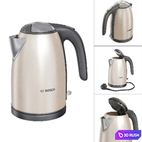 Teapot Bosch TWK 7808 3D Model Vray, Corona