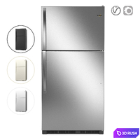 Whirlpool 33-inch Wide Top Freezer Refrigerator 3D Model Vray, Corona