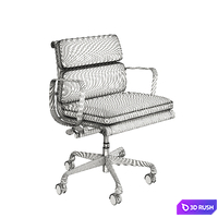 Eames soft pad 3D Model Vray, Corona