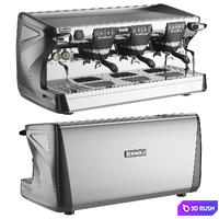 Rancilio Classe 7 Coffee Espresso Machine Maker 3D Model Vray, Corona