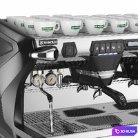 Rancilio Classe 7 Coffee Espresso Machine Maker 3D Model Vray, Corona