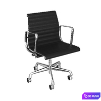 Vitra Office Black Kit 3D Model Vray, Corona