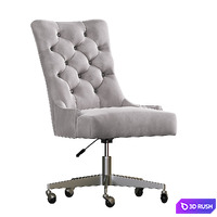 Rh Martine_adjustable velvet desk Chair 3D Model Corona