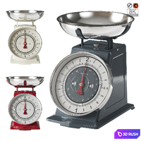 Kitchen appliance. Retro-style scales. 3D Model Vray, Corona