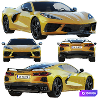 2020 Chevrolet Corvette C8 Stingray 3D Model Corona