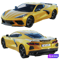 2020 Chevrolet Corvette C8 Stingray 3D Model Corona