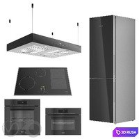 MIELE Collection of household appliances 12 3D Model Vray, Corona