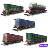 A train 3D Model Vray, Corona