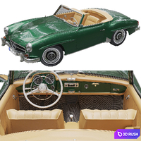 Mercedes Benz 190 SL 3D Model Vray