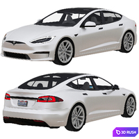 Tesla Model S 2021 3D Model