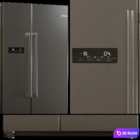 BOSCH 4 kitchen appliances set 3D Model Vray