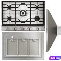 Samsung appliances collection 3D Model Vray, Corona
