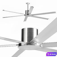Ceiling fan ANDROS 3D Model Vray, Corona