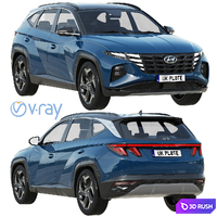 Hyundai Tucson 2021 3D Model Vray