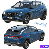 Hyundai Tucson 2021 3D Model Vray