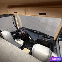 Scania_P140_Series 3D Model Vray, Corona