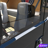 Scania_P140_Series 3D Model Vray, Corona