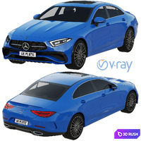 Mercedes-Benz CLS 2022 3D Model Vray