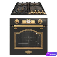 Gas hob Kaiser KG 6335 Oven Kaiser EH 6355 6345 3D Model Corona