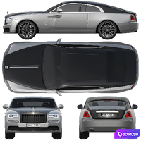 Rolls-Royce Wraith 3D Model Corona