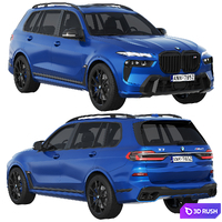 BMW X7 M60i 2023 3D Model Corona