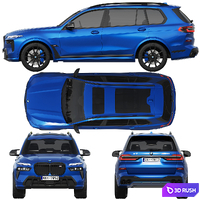 BMW X7 M60i 2023 3D Model Corona
