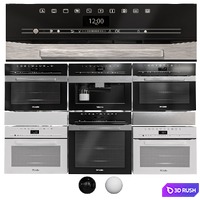 Miele Kitchen Appliances 3D Model Vray, Corona
