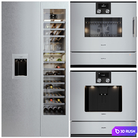 Gaggenau appliance set 03 3D Model Vray, Corona