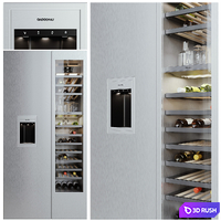 Gaggenau appliance set 03 3D Model Vray, Corona