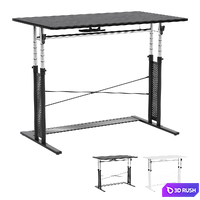 Computer gaming desk  black and white. 3D Model Vray, Corona
