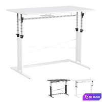Computer gaming desk  black and white. 3D Model Vray, Corona