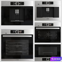 Bosch Kitchen Appliance set 3D Model Vray, Corona