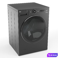 LG washing machine WM6700HBA 3D Model Vray, Corona