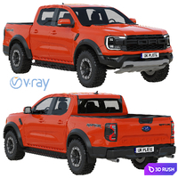 Ford Ranger Raptor 2023 3D Model Vray
