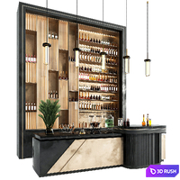 Bar 3D Model Vray