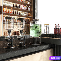 Bar 3D Model Vray