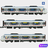 Metro Train 3D Model Vray