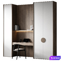 Workplace 8 3D Model Vray, Corona